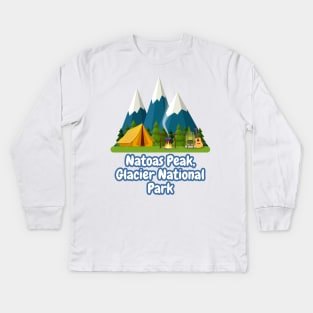 Natoas Peak, Glacier National Park Kids Long Sleeve T-Shirt